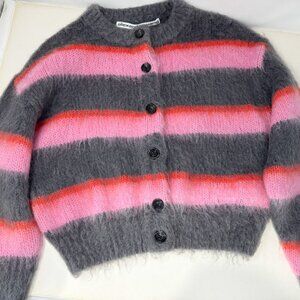 ALEXANDER WANG Brushed Mohair Oversized Cardigan